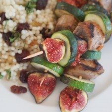 grilled lamb kebabs with figs