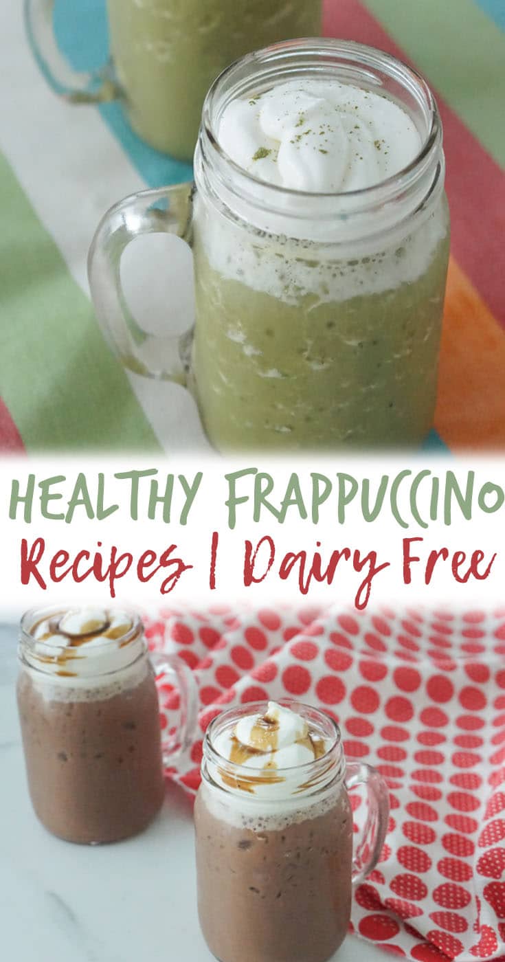 Healthy Homemade Frappuccino with 3 Dairy Free Flavours!