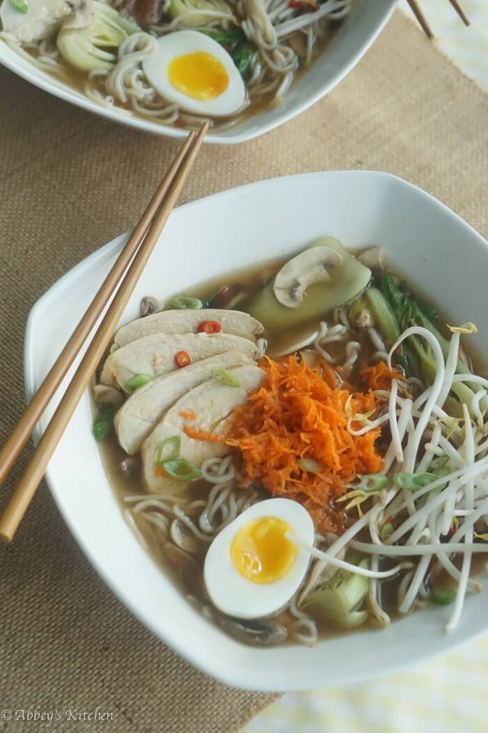 Gluten Free Pasta Ramen Noodles with Chicken