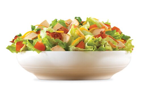 A bowl of salad.