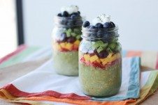 st. patrick’s day matcha overnight oats