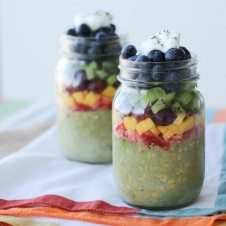 st. patrick’s day matcha overnight oats