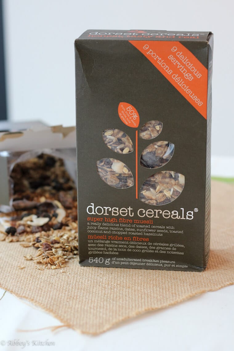 A box of dorset cereals.