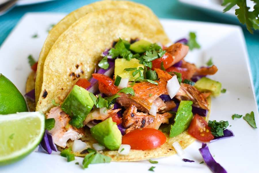 The foodie and the fix - salmon tacos