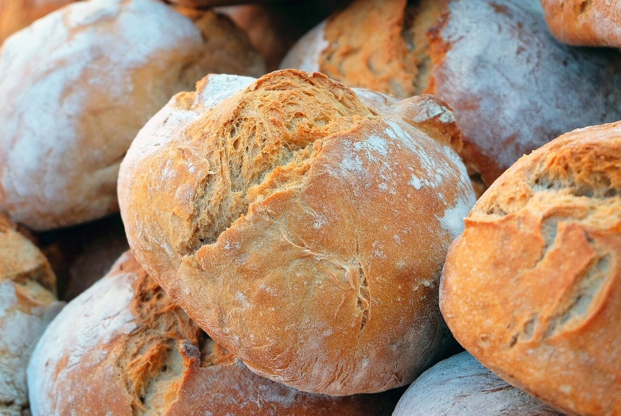 Multiple loaves of bread.