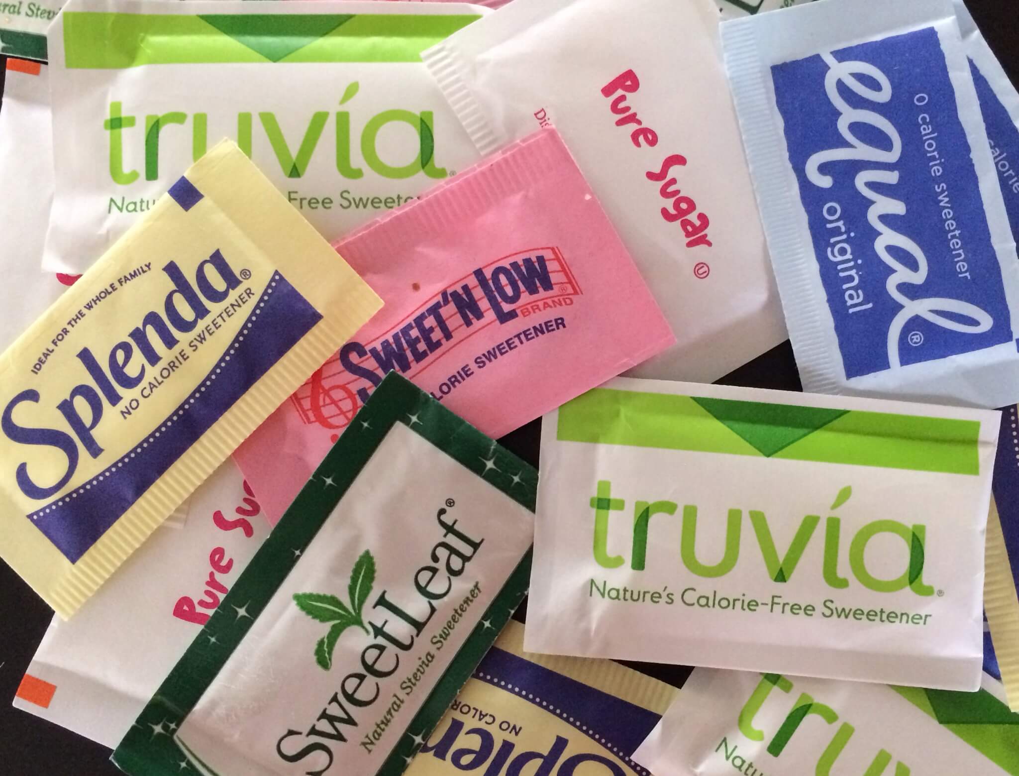 artificial sweetener packets.