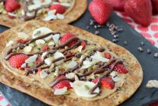 Two homemade beaver tails made with flatbread.