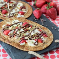 Two homemade beaver tails made with flatbread.