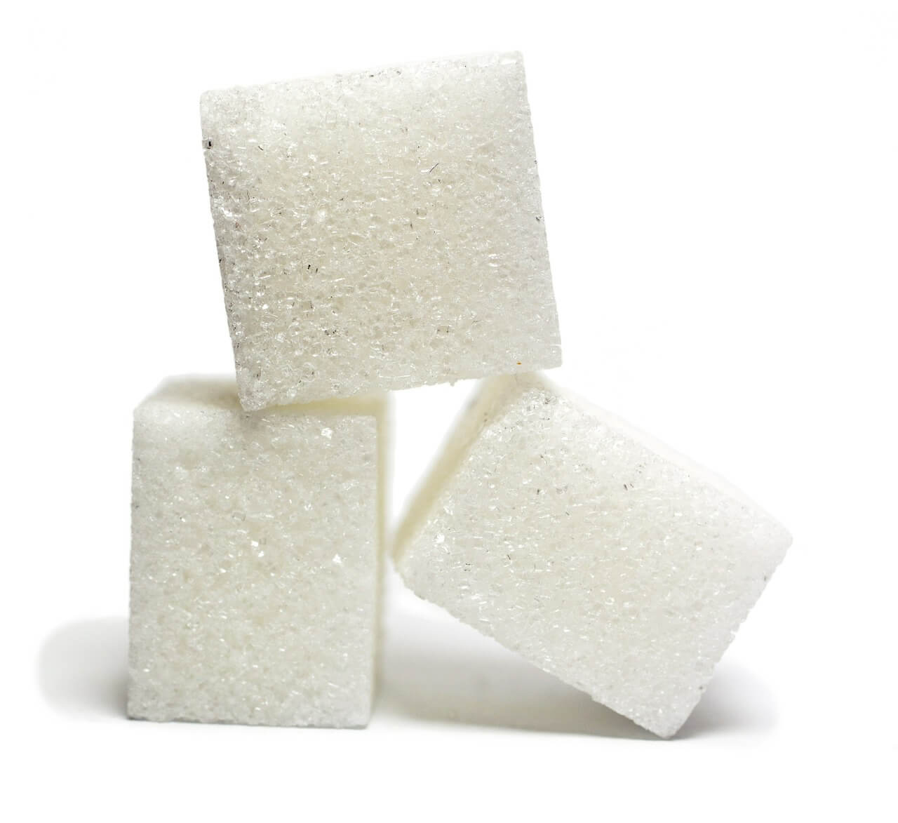 Three sugar cubes.