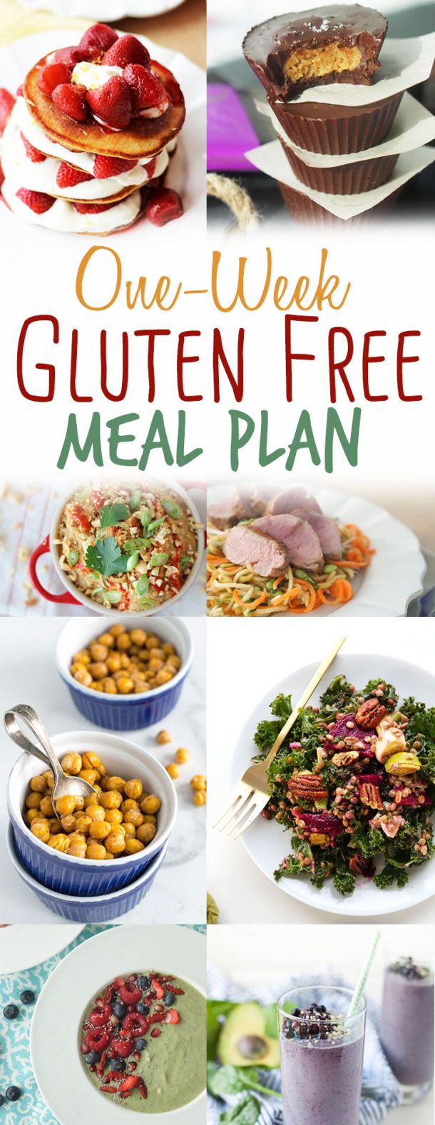 1 Week Gluten Free Meal Plan to Meet Your Health Goals