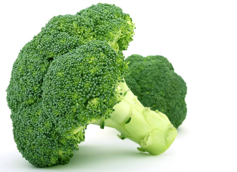 A close up of a piece of broccoli.