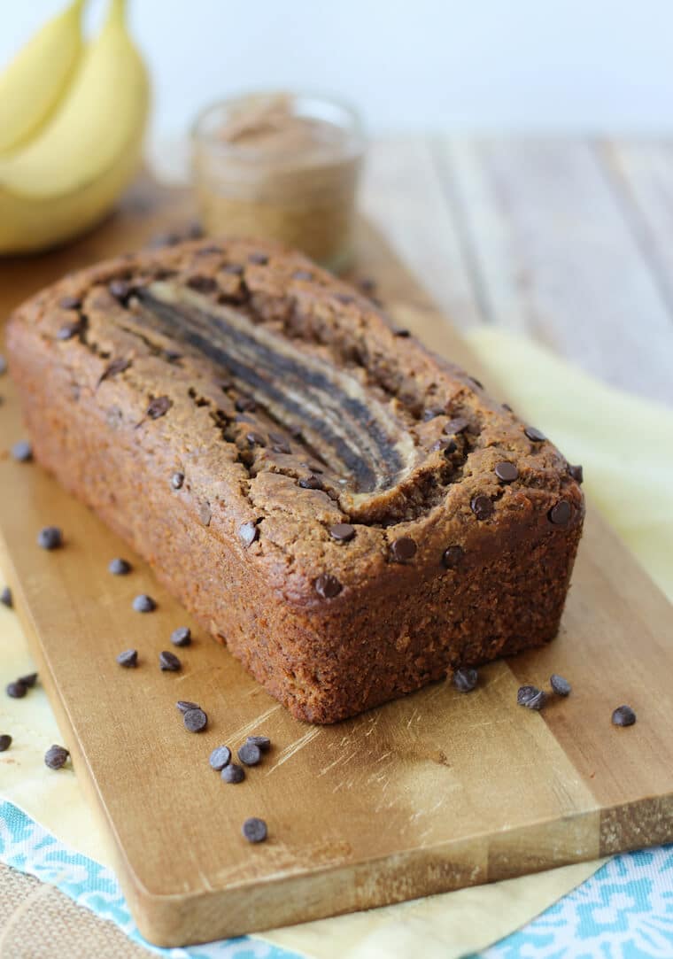 gluten and dairy free chocolate chip banana loaf 