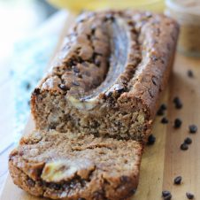 This gluten free chocolate chip banana bread was created in partnership with HP. It's totally dairy free but manages to stay incredibly moist thanks to the natural almond butter and eggs.