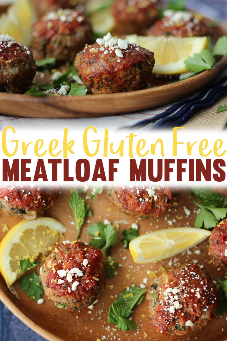 Greek Gluten Free Meatloaf Muffins Healthy & Easy Freezer Meals