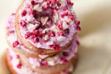 These raspberry margarita gluten free donuts are naturally dairy free, grain free and lower in carbs. Instead of fancy mixes and a ton of strange additives, they're just made with the goodness of almond flour, coconut yogurt and fresh fruit!