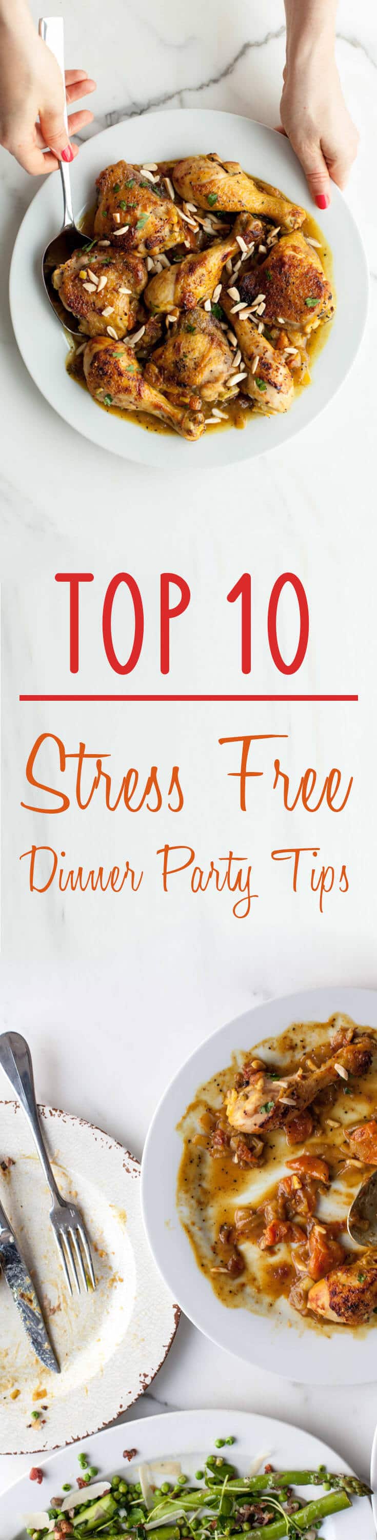 Learn my top 10 stress-free dinner party tips to throw one hell of an impressive dinner party this holiday season!