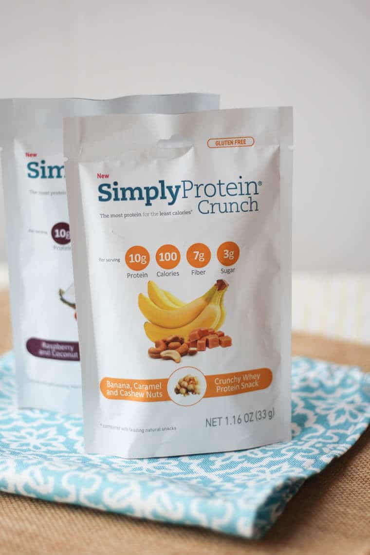 A bag of Simply Protein Crunch.