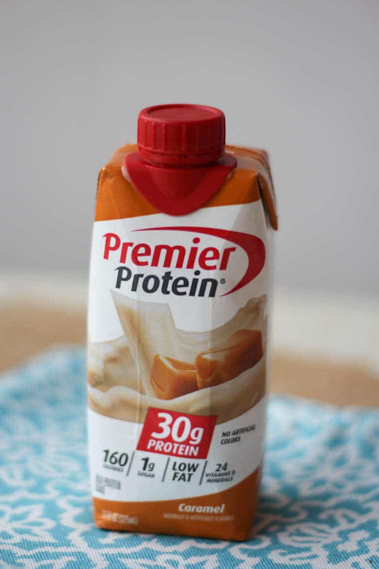 A bottle of premier protein.