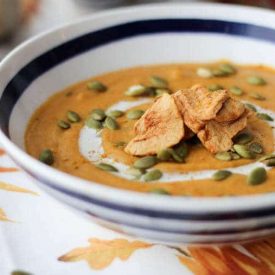 vegan curried sweet potato soup