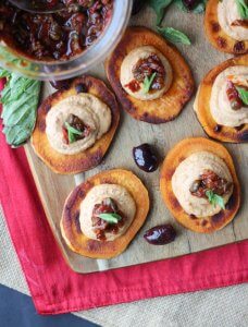 Vegan Sundried Tomato Sweet Potato Bites | Easy Gluten Free Holiday