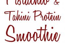 This creamy pistachio pomegranate & tahini protein smoothie is a perfect post-workout pick-me-up for getting your through any tough workout!