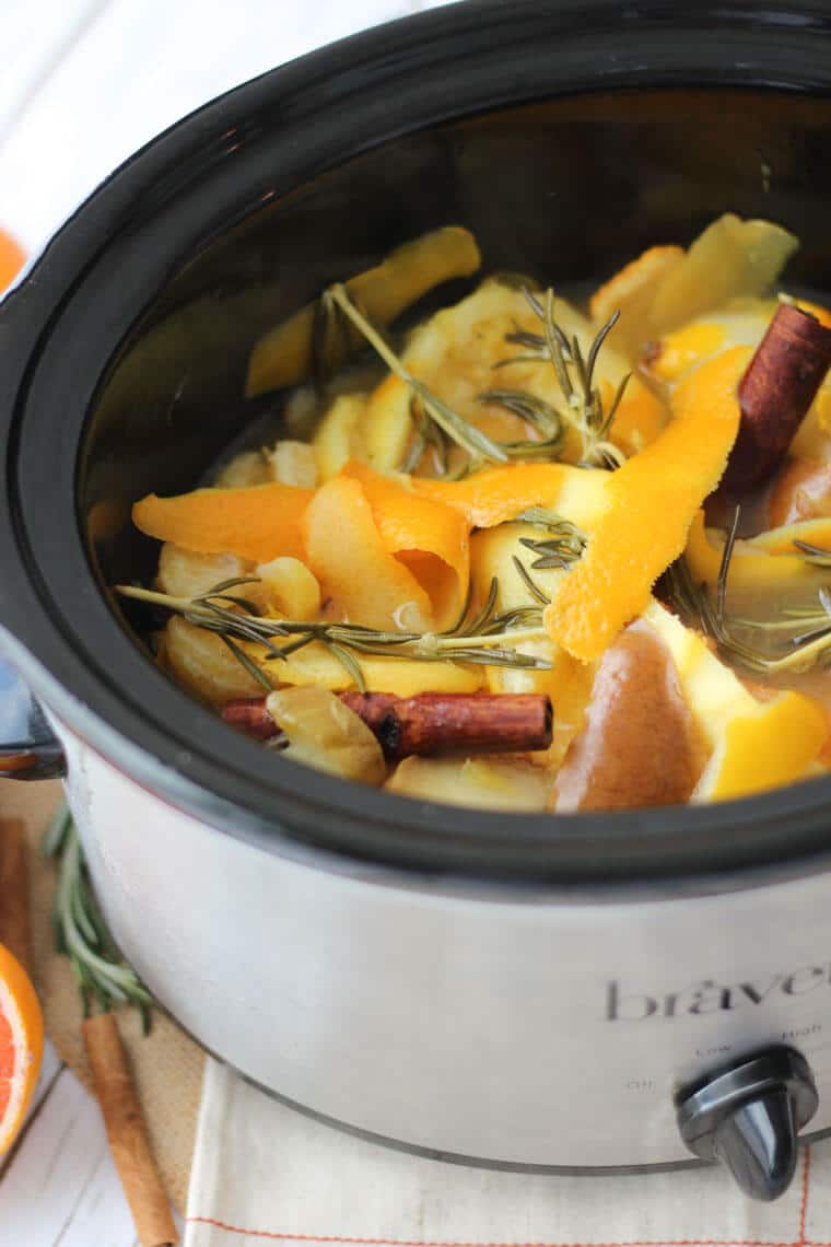 Diy Natural Air Freshener Slow Cooker Citrus Maple Air Scent