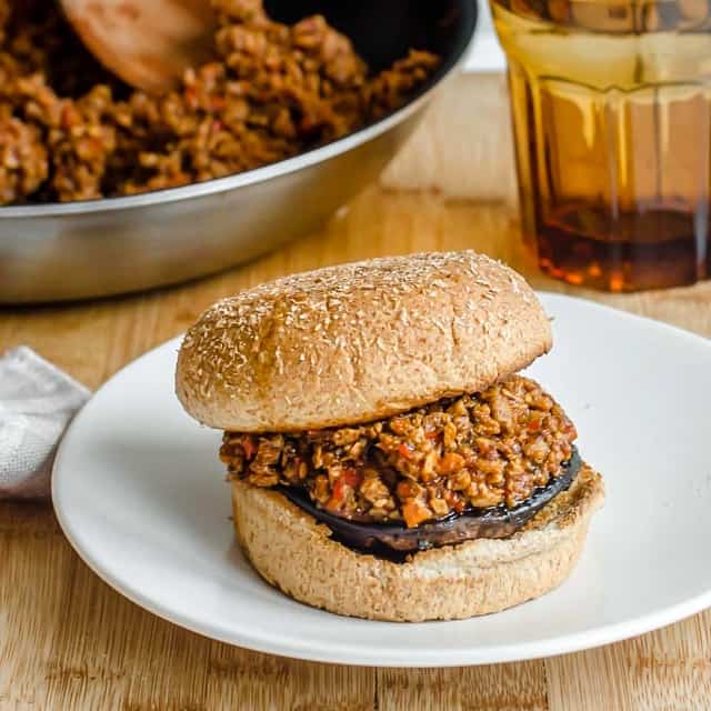 Vegan Sloppy Joe Recipe with Roasted Portobello Mushrooms Abbey's Kitchen