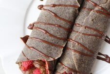This Berry Buckwheat Crepes with Avocado Chocolate Mousse is a perfect Vegan Gluten Free Mother’s Day dessert or brunch idea that mom is going to love!