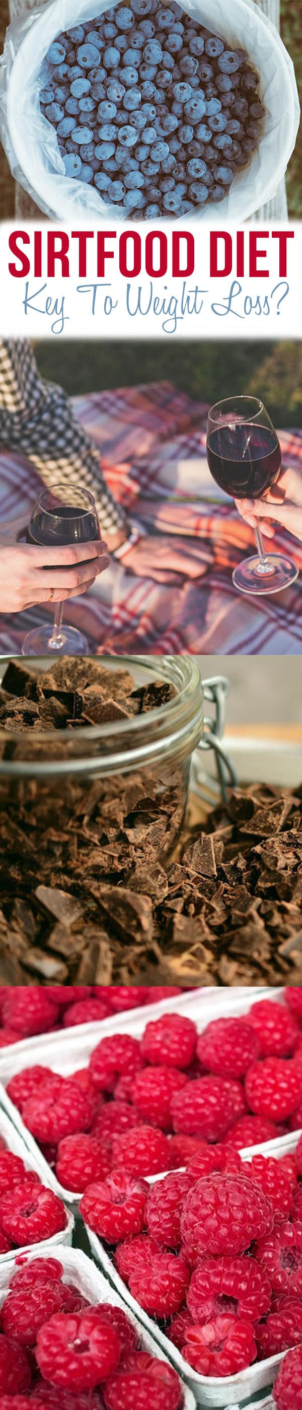 A pinterest image showing hands holding wine glasses and of chopped chocolate.