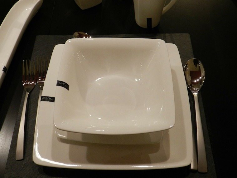 Empty plate setting.