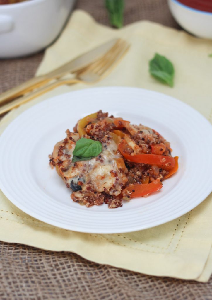Gluten Free Vegetarian Pizza Quinoa Casserole Healthy Family Dinner