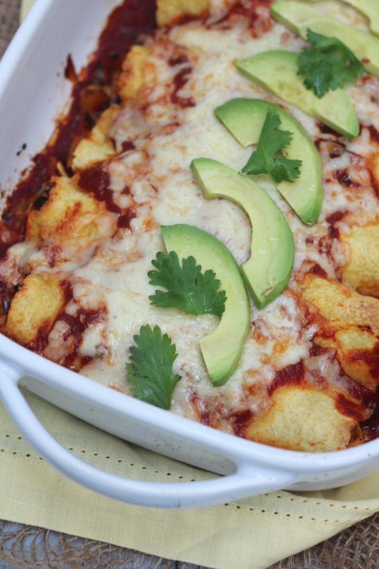 Gluten Free Chicken and Butternut Squash Enchiladas Easy Healthy