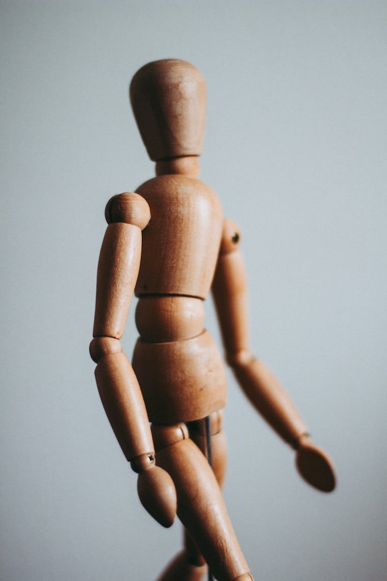 Wooden puppet.