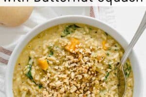 Butternut Squash Risotto Recipe | Vegan + Gluten Free - Abbey's Kitchen