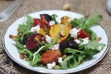 This Vegan Lentil, Beet and Cherry Salad is a delicious Plant Based Gluten Free Salad recipe that's perfect for entertaining of a satisfying weekday lunch!