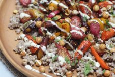 This Gluten Free Roasted Carrot and Radish Kasha Salad with Crispy Chickpeas is an elegant side dish for entertaining, yet surprisingly simple enough to pull off for a weeknight meal.