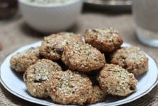 A plate of hemp heart falafels.