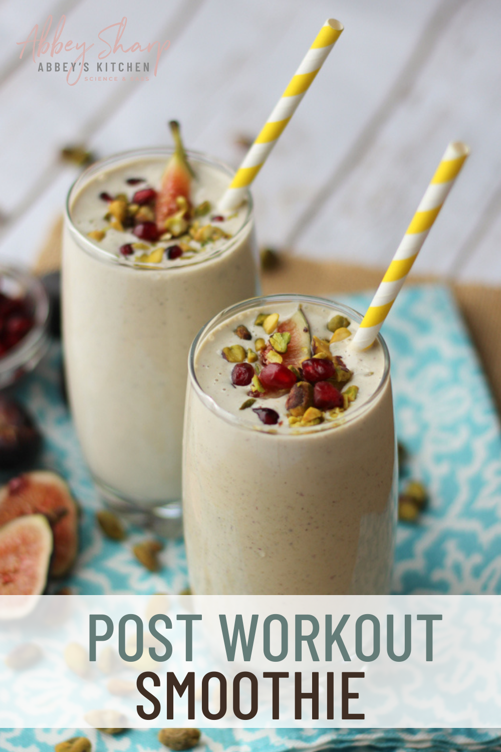 Post Workout Smoothie with Pistachios and Tahini Abbey's Kitchen