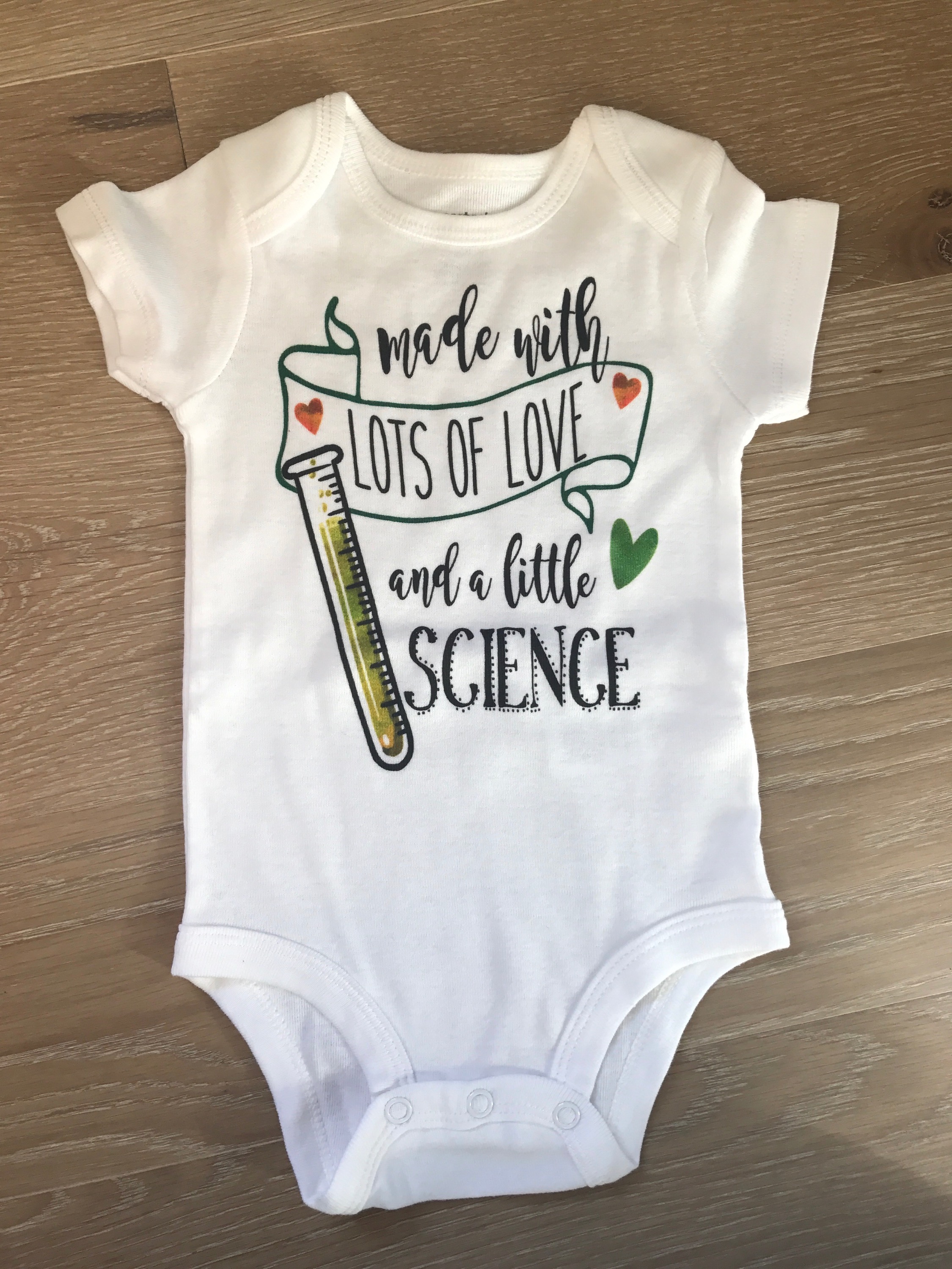 image of white baby onesie