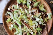 This Vegan Gluten Free Celery, Kasha and Tofu Feta Salad is a perfect winter salad for easy entertaining any night of the week!