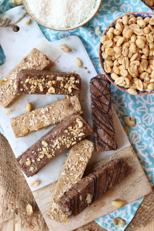 Gluten Free Vegan Protein Bars 3 Ways | Easy No Bake Post-Workout