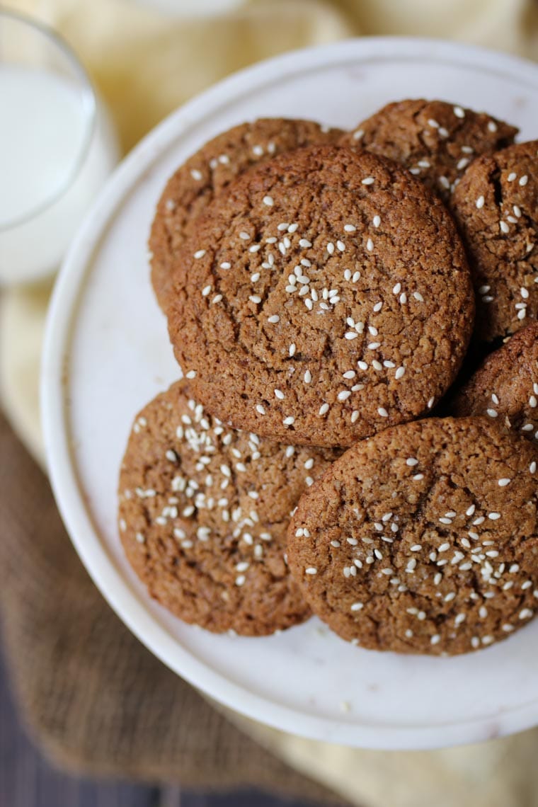 Vegan Tahini Cookies Recipe (Easy & Healthy Snack!) Abbey's Kitchen