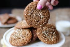 These Vegan Salted Tahini Gluten Free Cookies are a deliciously healthy, paleo, plant-based snack that you and your family will totally love!