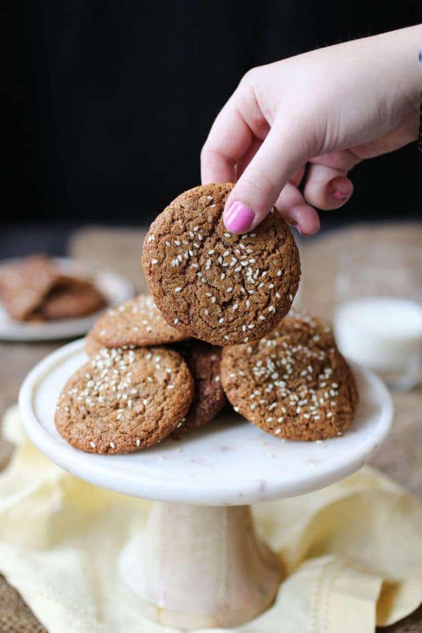Vegan Tahini Cookies Recipe (Easy & Healthy Snack!) Abbey's Kitchen