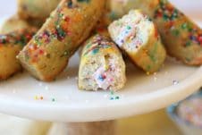 These Gluten Free Rainbow Twinkies with Strawberry Protein Cream Filling are the better-for-you version of everyones beloved childhood treat!