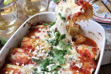These Gluten Free Keto Cabbage Roll Enchiladas are a perfect One Pan Low Carb Dinner that everyone in the family is going to love!