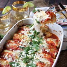 These Gluten Free Keto Cabbage Roll Enchiladas are a perfect One Pan Low Carb Dinner that everyone in the family is going to love!