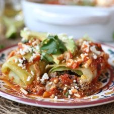 These Gluten Free Keto Cabbage Roll Enchiladas are a perfect One Pan Low Carb Dinner that everyone in the family is going to love!
