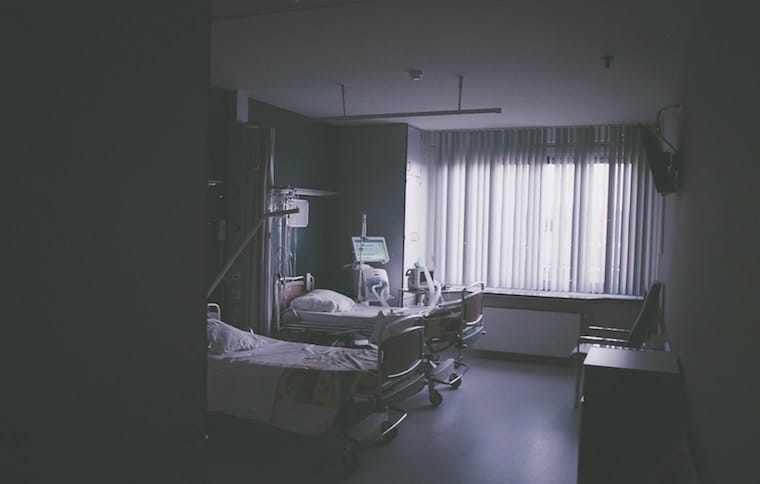 Hospital beds.