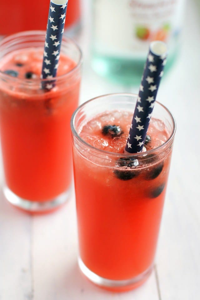 Watermelon berry fizz. 